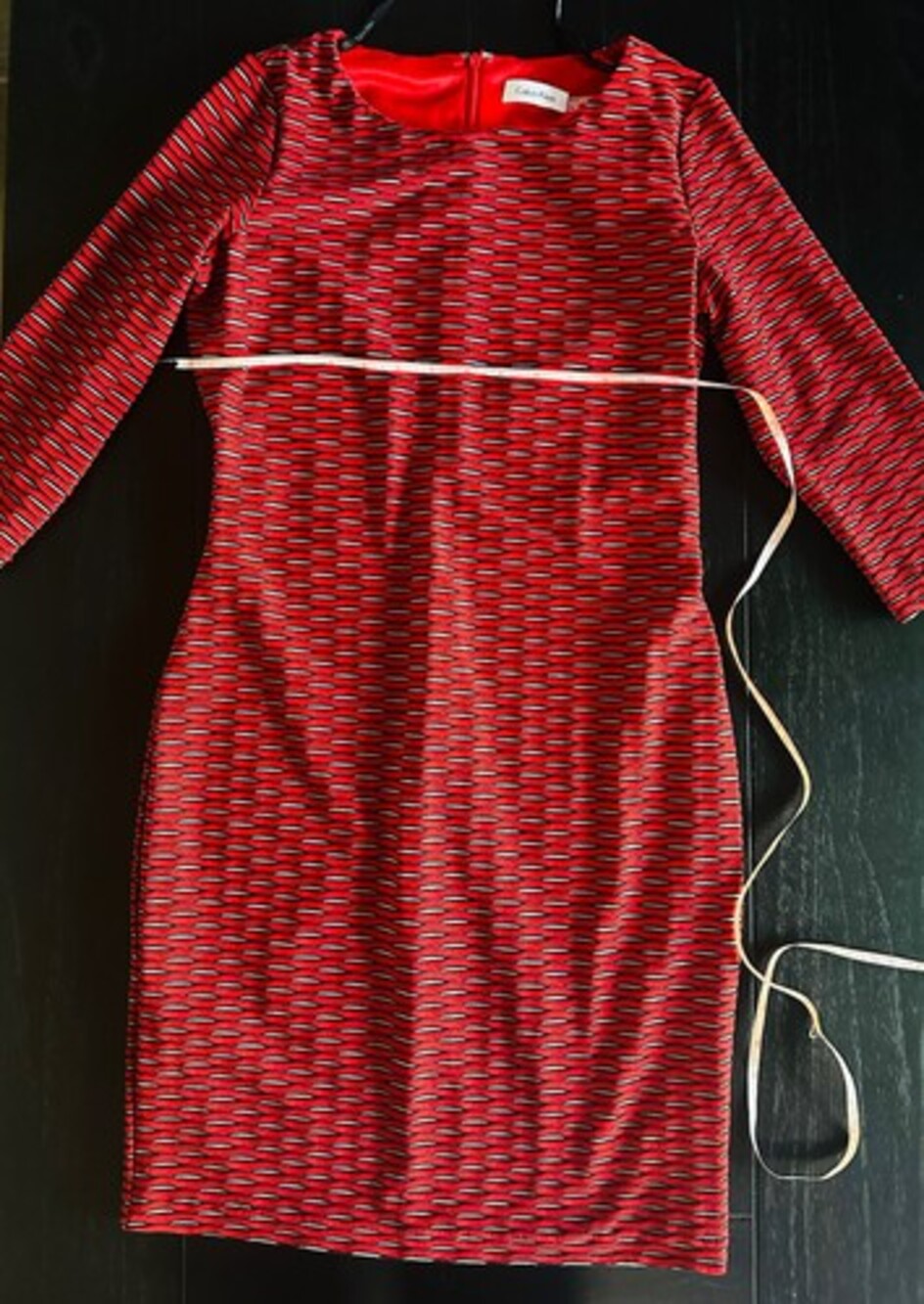 calvin klein Red dress 4 3/4 Sleeve
